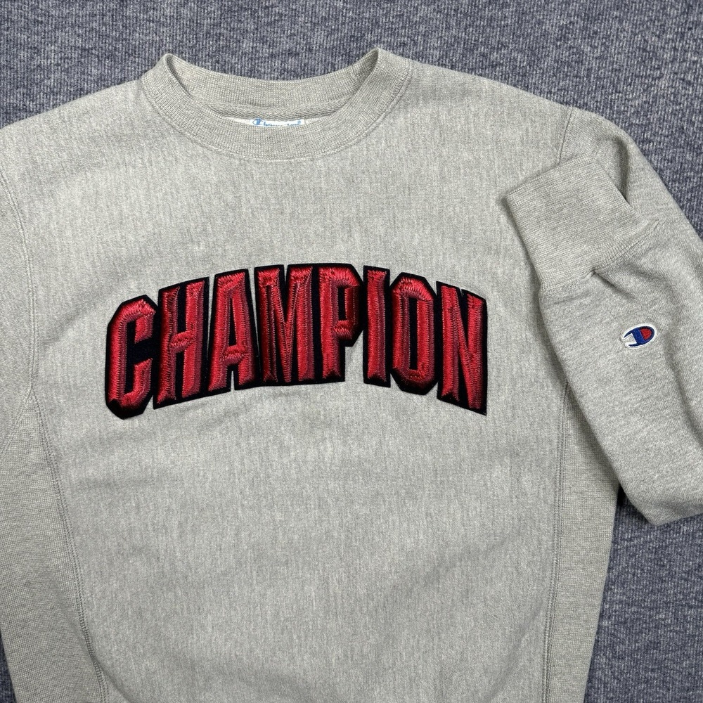 Vintage 90s Champion Reverse Weave‎ Spell Out Crewneck Sweatshirt Made in USA
